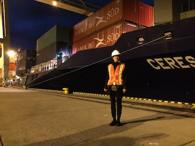 OpenCage operations manager, Danielle Mancini, making sure everything is where it should be