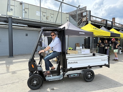 OpenCage co-founder Ed Freyfogle at Micromobility Europe 2026 in Berlin