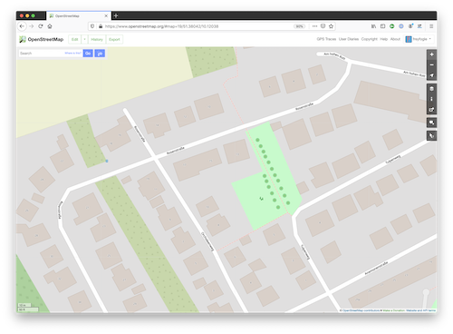 OSM screenshot