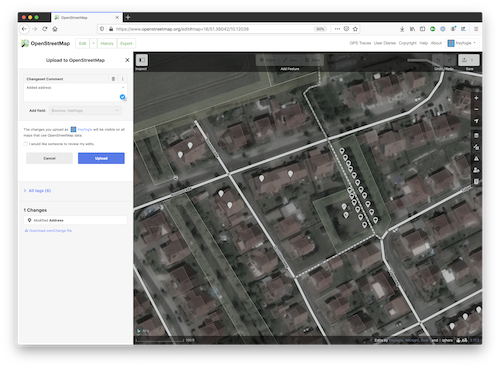 OSM edit mode OSM edit mode